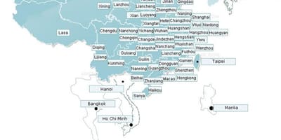 Карта авио Шенжен пут